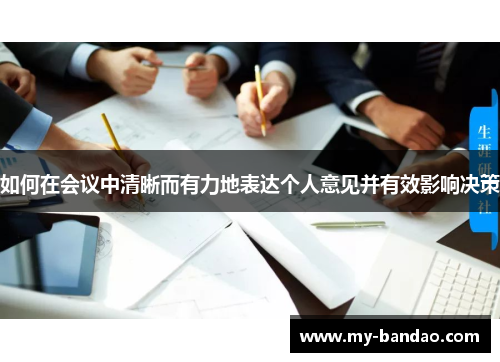 如何在会议中清晰而有力地表达个人意见并有效影响决策