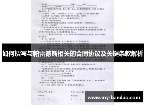 如何撰写与帕雷德斯相关的合同协议及关键条款解析