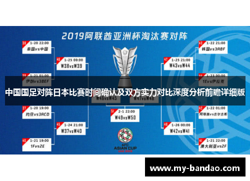 中国国足对阵日本比赛时间确认及双方实力对比深度分析前瞻详细版 中国国足对阵日本比赛时间确认及双方实力对比深度分析前瞻详细版